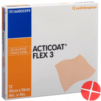 Acticoat Flex 3 Wundverband 10x10cm 12 Stück