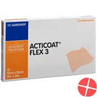 Acticoat Flex 3 Wundverband 10x20cm 12 Stück