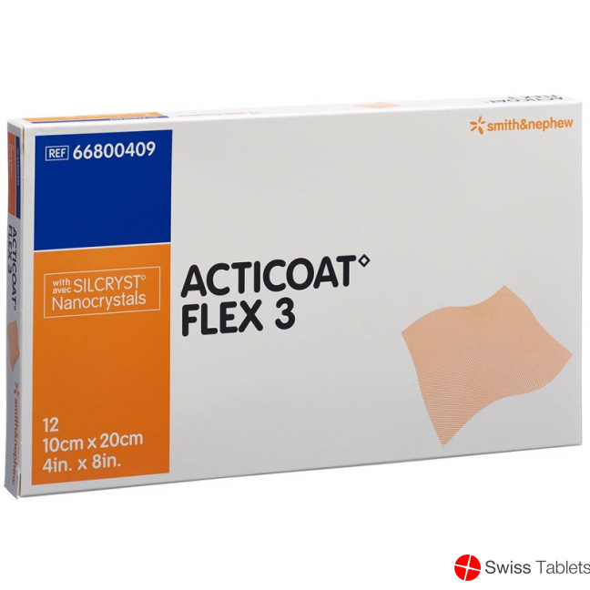 Acticoat Flex 3 Wundverband 10x20cm 12 Stück buy online