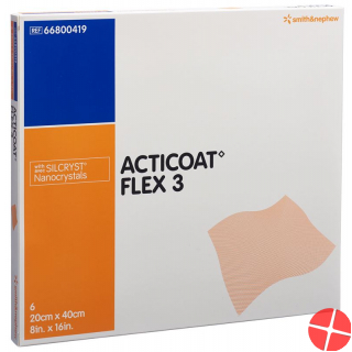 Acticoat Flex 3 Wundverband 20x40cm 6 Stück