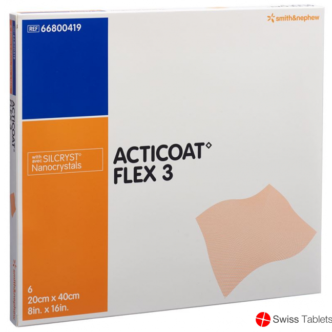 Acticoat Flex 3 Wundverband 20x40cm 6 Stück buy online