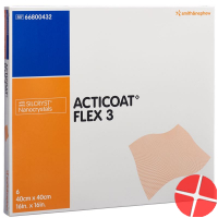 Acticoat Flex 3 Wundverband 40x40cm 6 Stück
