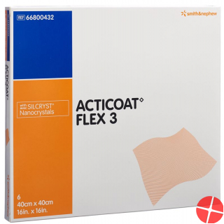 Acticoat Flex 3 Wundverband 40x40cm 6 Stück