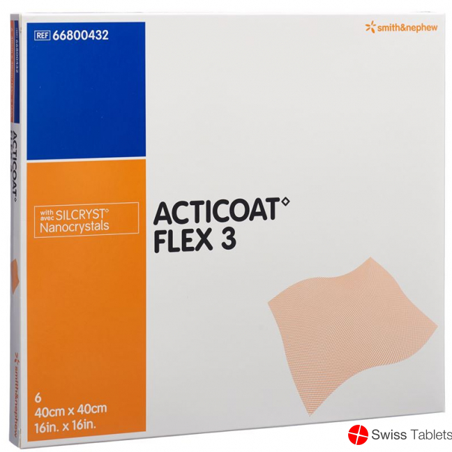 Acticoat Flex 3 Wundverband 40x40cm 6 Stück buy online