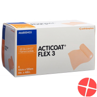 Acticoat Flex 3 Wundverband 10x120cm 6 Stück