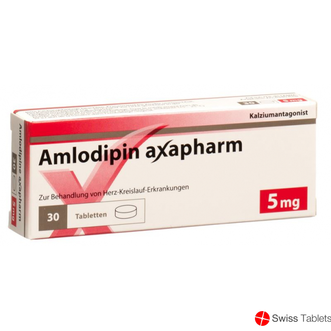 Amlodipin Axapharm Tabletten 5mg 30 Stück buy online