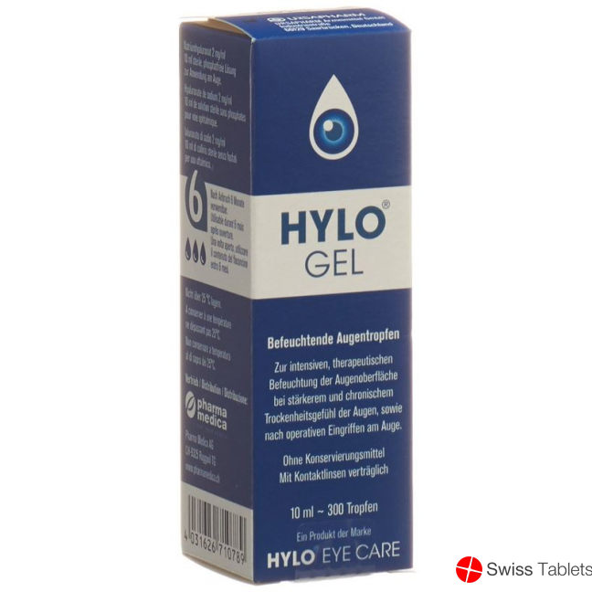 Hylo Gel Eye Drops Bottle 10ml buy online