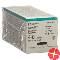 Novafil 45cm Blau 4-0 C-13 12 Stück