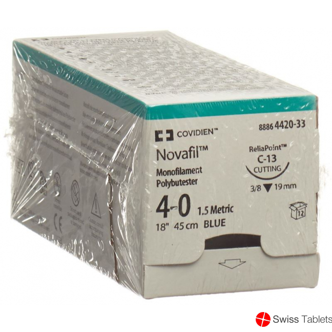 Novafil 45cm Blau 4-0 C-13 12 Stück buy online