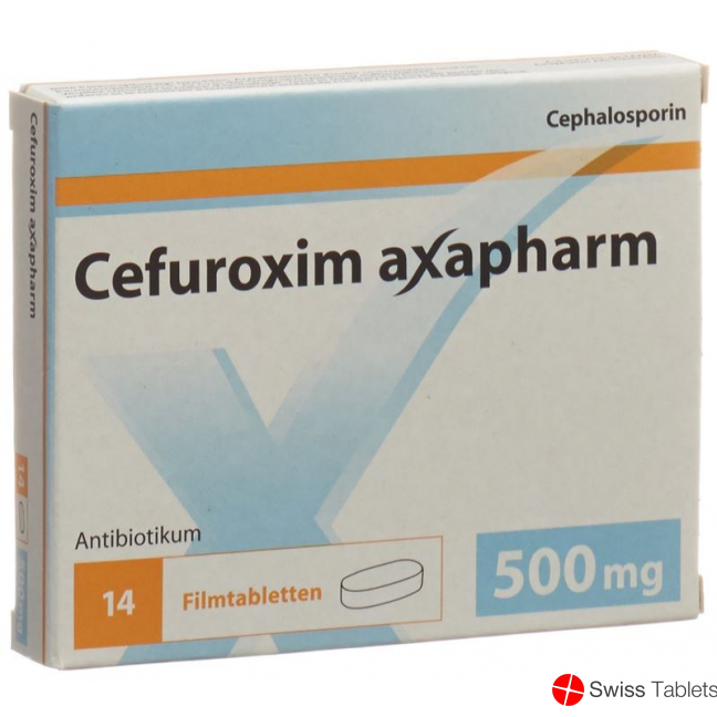 Cefuroxim Axapharm Filmtabletten 500mg 14 Stück buy online