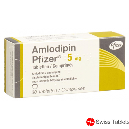 Amlodipin Pfizer Tabletten 5mg 30 Stück buy online
