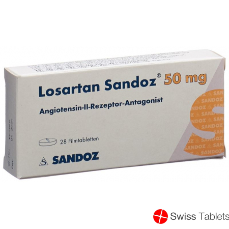 Losartan Sandoz Filmtabletten 50mg 28 Stück buy online