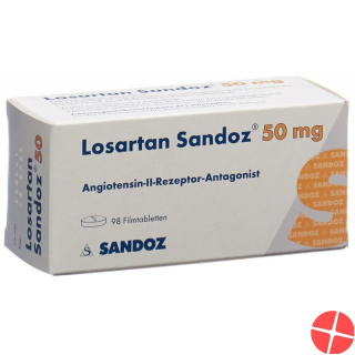 Losartan Sandoz Filmtabletten 50mg 98 Stück Losartan Sandoz Filmtabletten 50mg 98 Stück