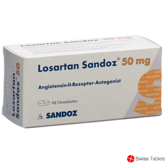 Losartan Sandoz Filmtabletten 50mg 98 Stück buy online