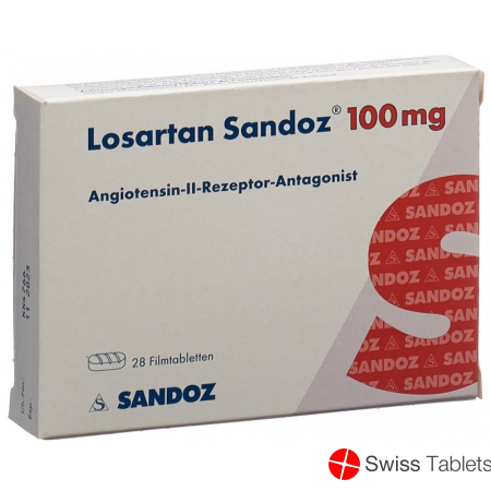 Losartan Sandoz Filmtabletten 100mg 28 Stück buy online
