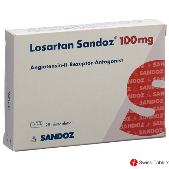 Losartan Sandoz Filmtabletten 100mg 28 Stück buy online