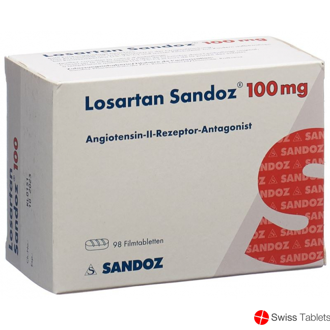 Losartan Sandoz Filmtabletten 100mg 98 Stück buy online