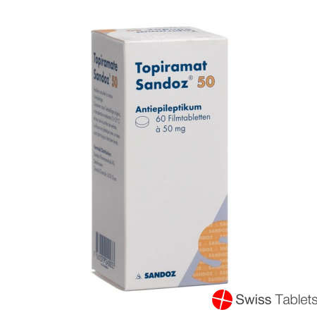 Topiramat Sandoz Filmtabletten 50mg 60 Stück buy online