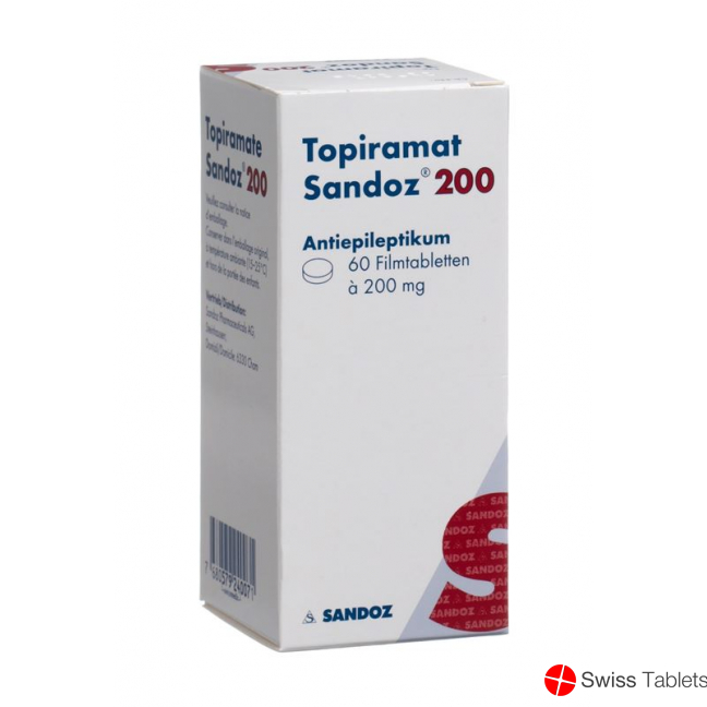 Topiramat Sandoz Filmtabletten 200mg 60 Stück buy online