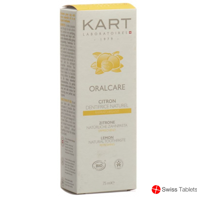 Kart Zahnpaste Lehm Oralcare Zitrone 75ml buy online