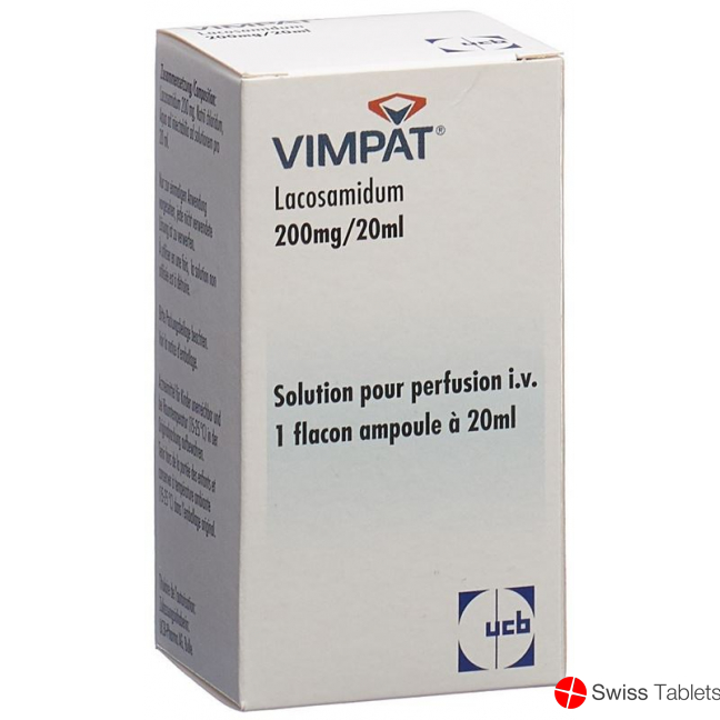 Vimpat Infusionskonzentrat 200mg/20ml i.v. Stechampullen 20ml buy online