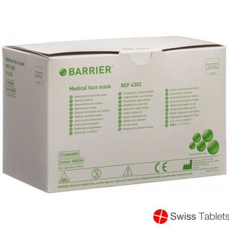 Barrier OP Masken Basic Grün Typ II Binden 50 Stück buy online