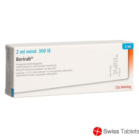 Berirab Injektionslösung 300 Ie/2ml Fertigspritze 2ml buy online