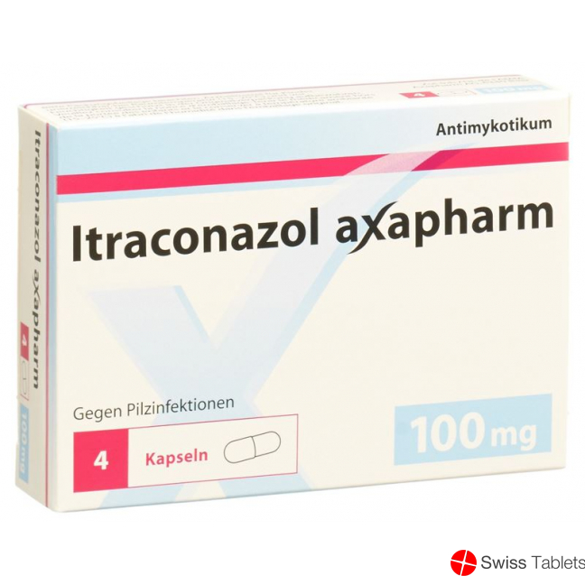 Itraconazol Axapharm 4 Kapseln 100mg 4 Stück buy online Itraconazol Axapharm 4 Kapseln 100mg 4 Stück buy online