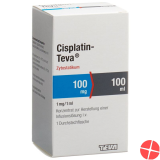 Cisplatin Teva 100mg/100ml Durchstechflasche 100ml
