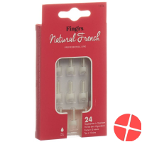 Fingrs Nagelspitzen Natural French 24 Stück