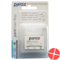 Paro Riser Floss 50m Waxed Mint with Fluoride