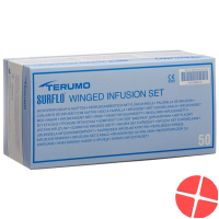 Terumo Surflo Perfusionsbesteck mit Flügelkanüle 23g 0.6x19mm Blau 50 Stück