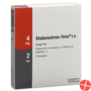 Ondansetron Teva Infusionskonzentrat 4mg/2ml 5 Ampullen 2ml