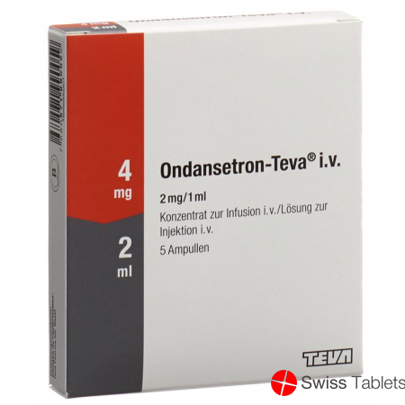 Ondansetron Teva Infusionskonzentrat 4mg/2ml 5 Ampullen 2ml buy online