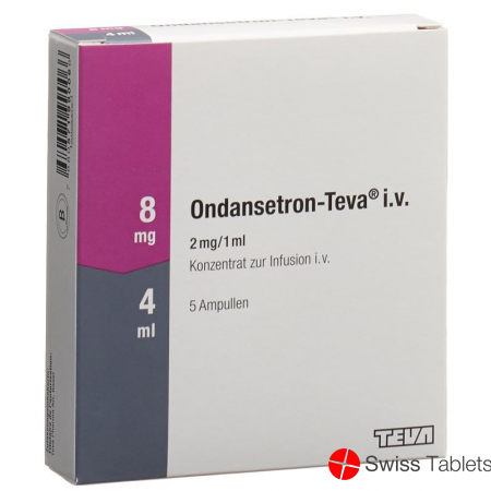 Ondansetron Teva Infusionskonzentrat 8mg/4ml 5 Ampullen 4ml buy online