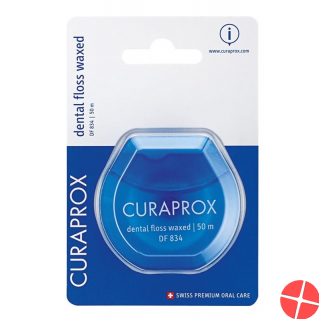 Curaprox DF 834 dental floss 50m waxed Mint