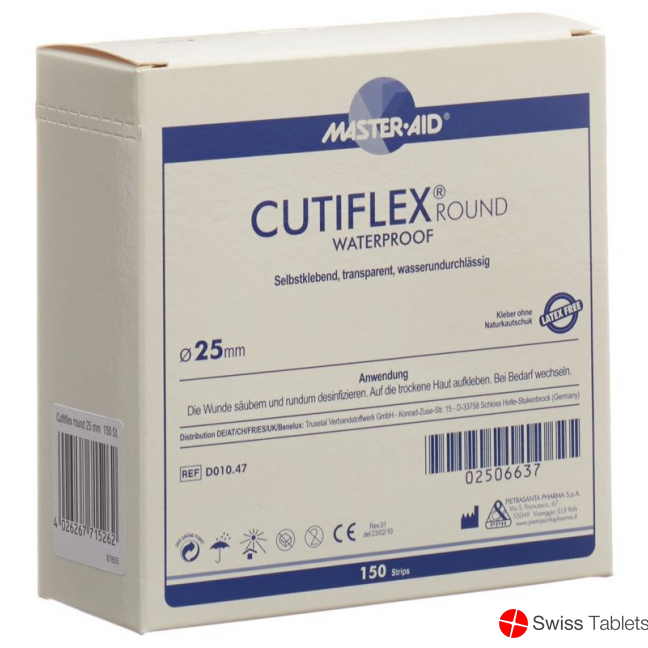 Cutiflex Round Folienpflaster 25mm 150 Stück buy online