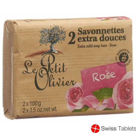 Le Petit Olivier Savon Rose 2x 100g buy online