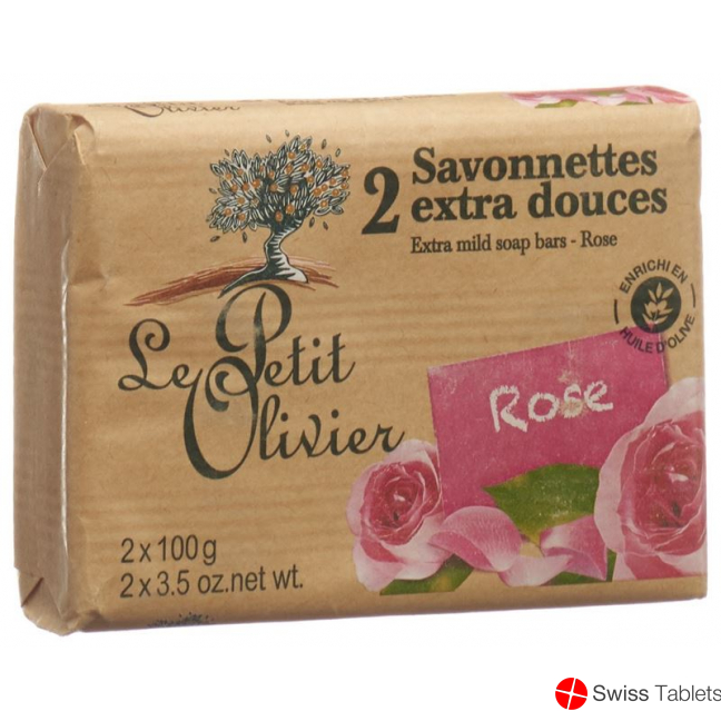 Le Petit Olivier Savon Rose 2x 100g buy online