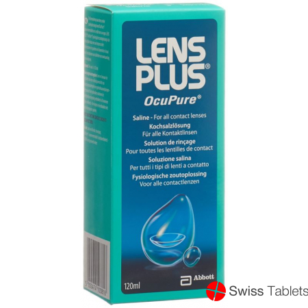 Lens Plus OcuPure Kochsalzlösung 120ml buy online