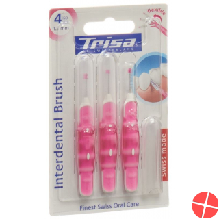 Trisa 3.0-5.0 mm 3 pieces interdental brushes flexible