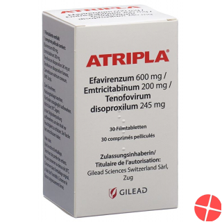 Atripla Filmtabletten 30 Stück