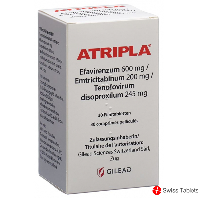 Atripla Filmtabletten 30 Stück buy online