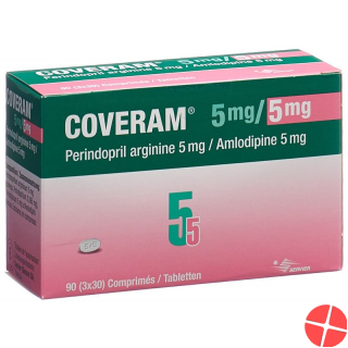 Coveram Tabletten 5/5mg 90 Stück
