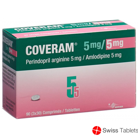 Coveram Tabletten 5/5mg 90 Stück buy online