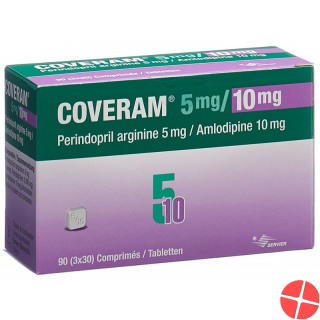 Coveram Tabletten 5/10mg 90 Stück