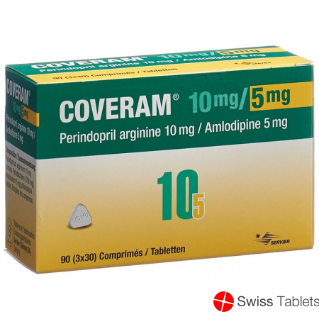 Coveram Tabletten 10/5mg 90 Stück buy online