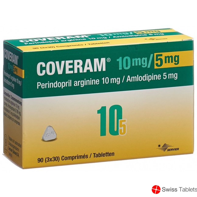 Coveram Tabletten 10/5mg 90 Stück buy online