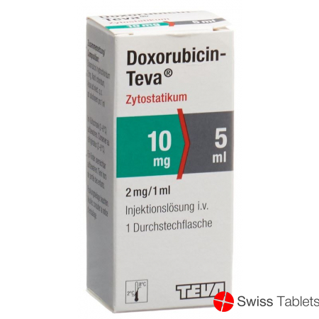 Doxorubicin Teva 10mg/5ml Durchstechflasche 5ml buy online