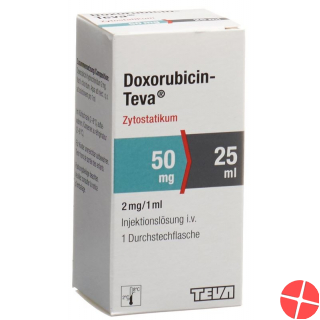 Doxorubicin Teva 50mg/25ml Durchstechflasche 25ml